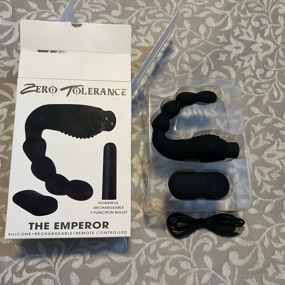 Zero Tolerance Black Silicone Prostate Massager